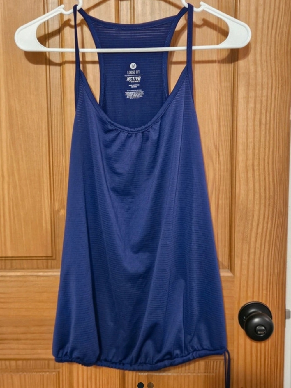 Old Navy Navy Blue Racerback Tank Top